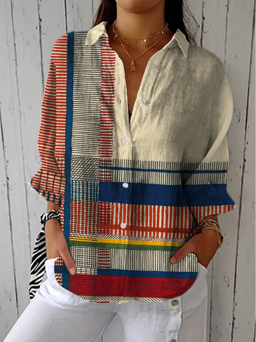 FREYJA | ARTISTIC PATTERN BLOUSE