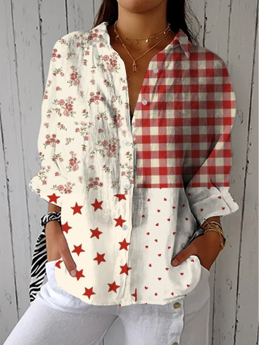 ELISE | COUNTRY PATCHWORK BLOUSE