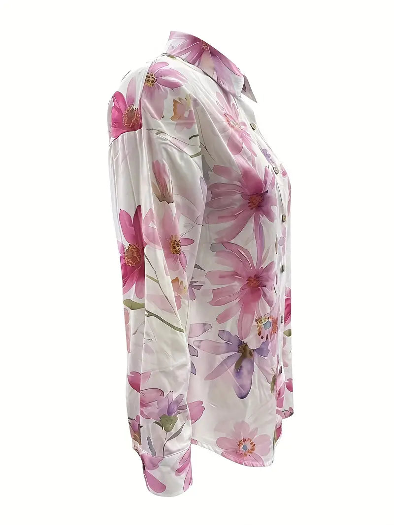 CELIA | LIGHTWEIGHT SUMMER FLORAL BLOUSE