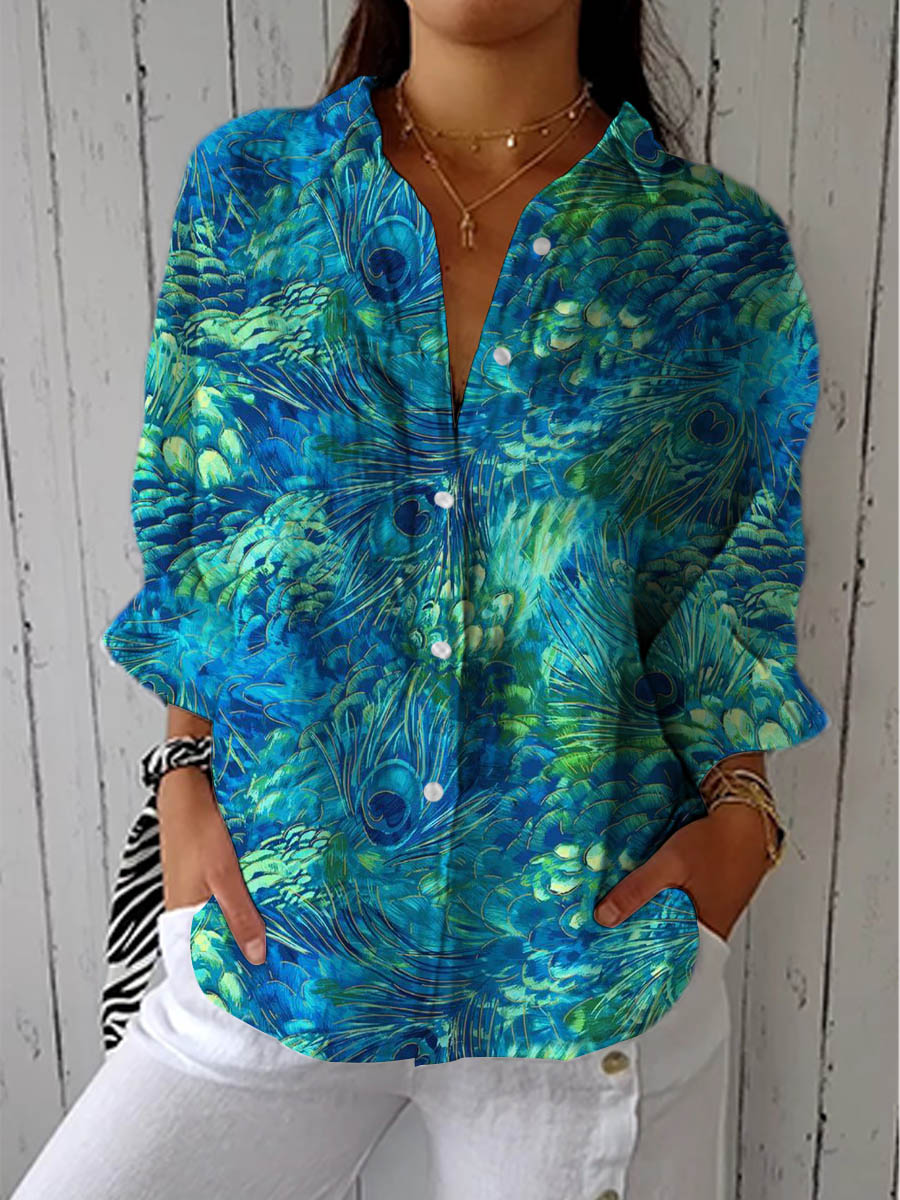 FLORINA | PEACOCK GRACE BLOUSE