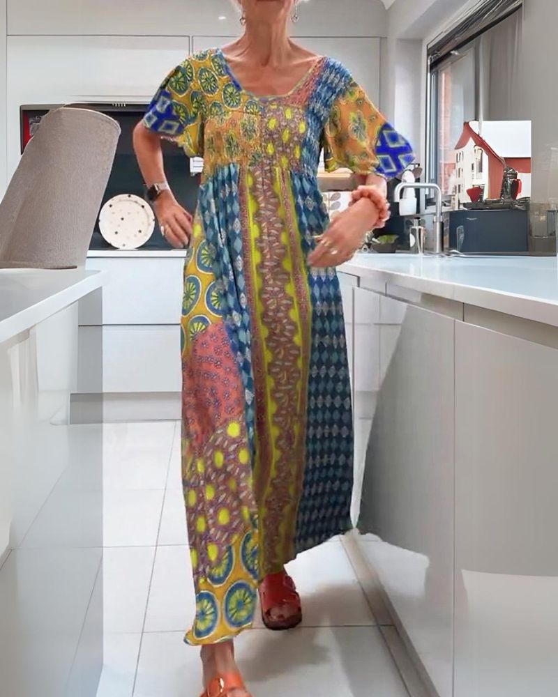CORINNE | COLOURFUL BOHEMIAN DRESS