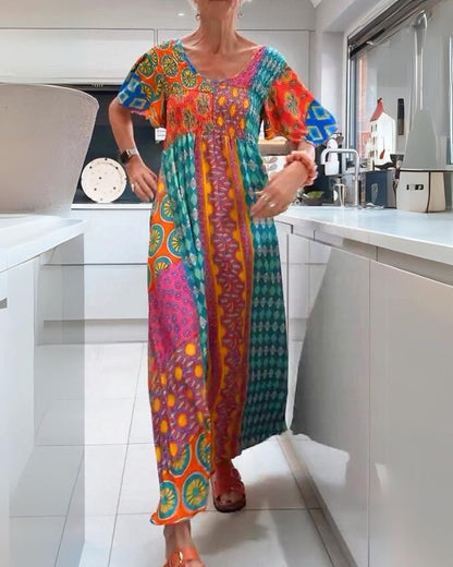 CORINNE | COLOURFUL BOHEMIAN DRESS