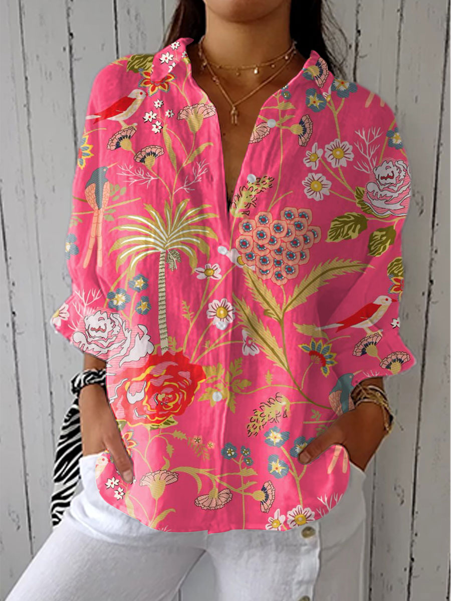 FLORIANA | TROPICAL BLOSSOM BLOUSE
