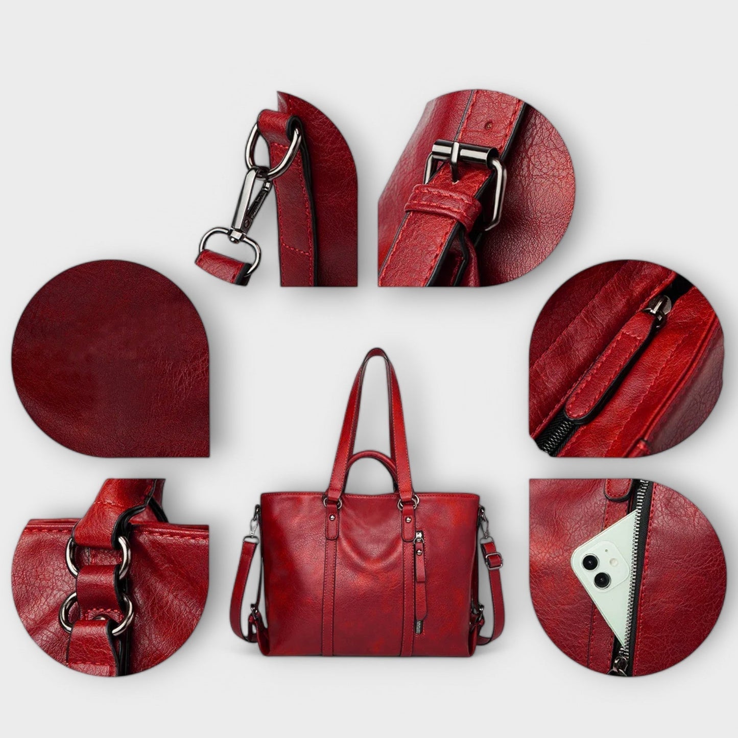OLIVIA - LARGE LEATHER BAG