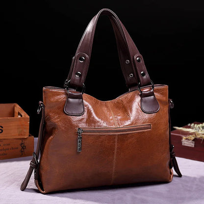 ARALYN - REFINED SOFT LEATHER TOTE BAG
