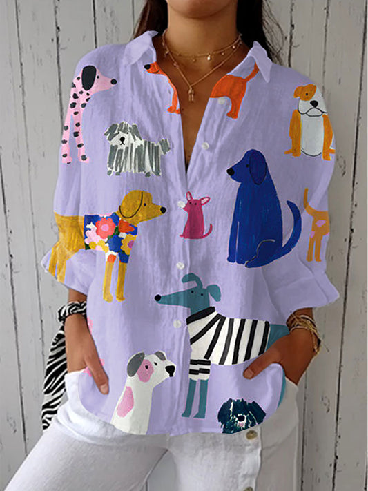 FLORENCE | PLAYFUL DOGS BLOUSE