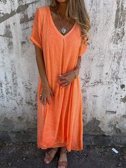 GERALDINE | COMFORTABLE V-NECK DRESS