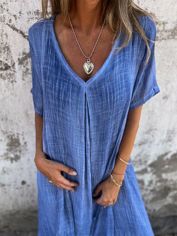 GERALDINE | COMFORTABLE V-NECK DRESS