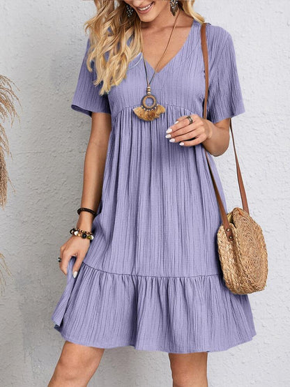 SANDRA | ELEGANT DRESS WITH TUMMY COVERAGE